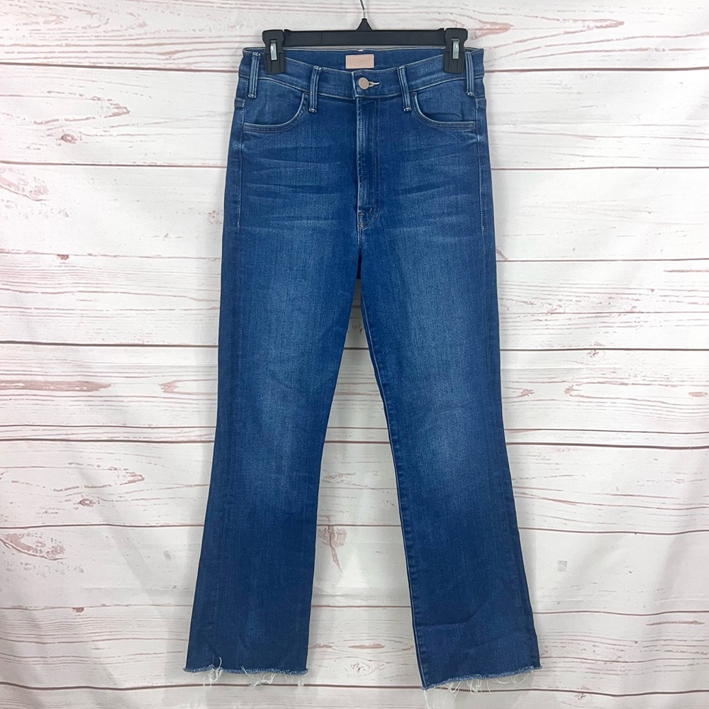 Mother The Hustler Ankle Fray High Rise Jeans Balls of Yarn